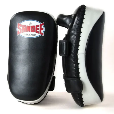 Sandee CTP1 Curved Thai Kick Pads- Black White