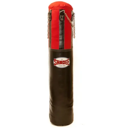 Sandee Half leather Punch Bag- Black/Red