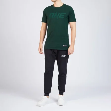 ONE Forest Green Monotone Logo Tee