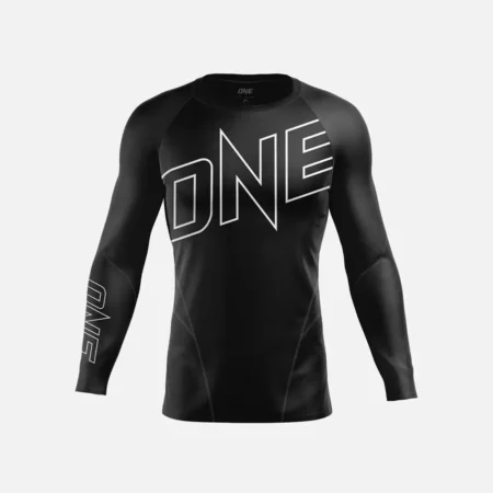 ONE Elite Pro Rash Guard- Black White