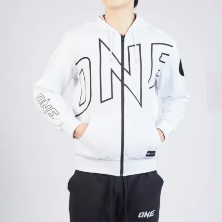 ONE Walkout Zip Hoodie White