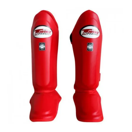 Twins SGL10 Red Double Padded Shin Guards