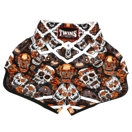 Twins Special TBS Calaveras Orange Muay Thai Shorts