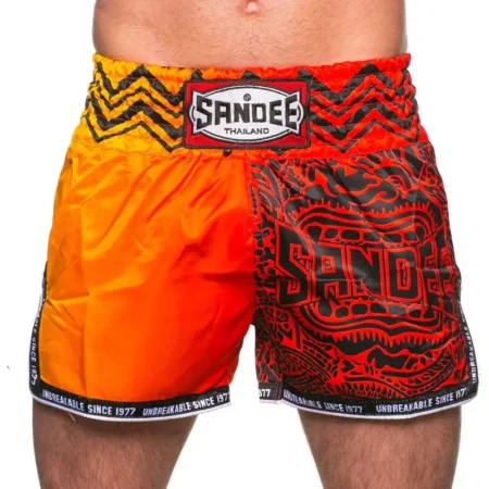 Sandee Muay Thai Shorts Warrior- Red/Orange