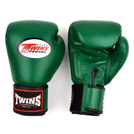 Twins BGVL4 Dark Green Velcro Muay Thai Gloves