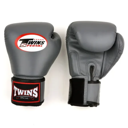 Twins BGVL4 Grey Velcro Muay Thai Gloves
