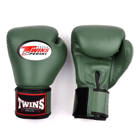 Twins BGVL4 Olive Velcro Muay Thai Gloves