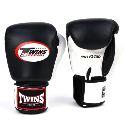 Twins BGVLA2-2T Air Flow White Black Red Muay Thai Gloves