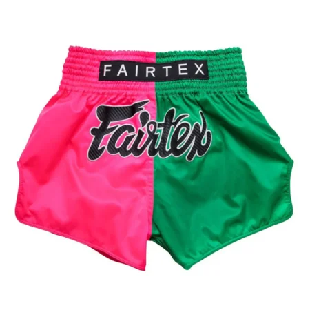 Fairtex BS1911 Fighter Pink Green Muay Thai Shorts