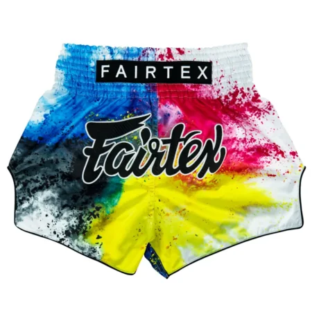 Fairtex BS1937 Muay Thai Shorts Acid Jazz- White