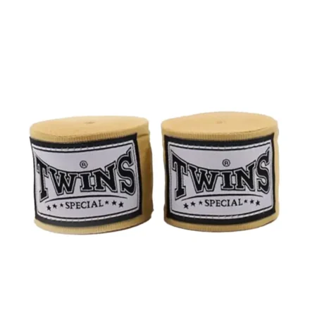 Twins CH5 5m Premium Elastic Handwraps Gold