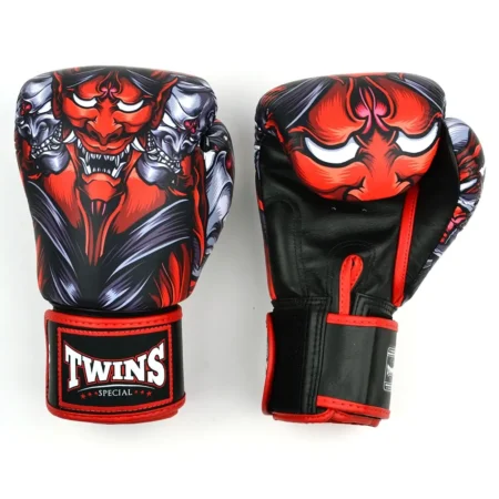 Twins FBGVL4-58 Red Kabuki Muay Thai Boxing Gloves