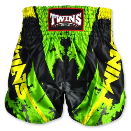Twins TBS61 Candy Muay Thai Shorts Black-Green