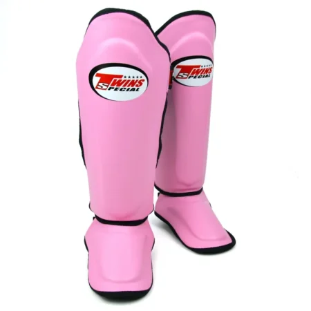 Twins SGL10 Pink Black Double Padded Shin Guards